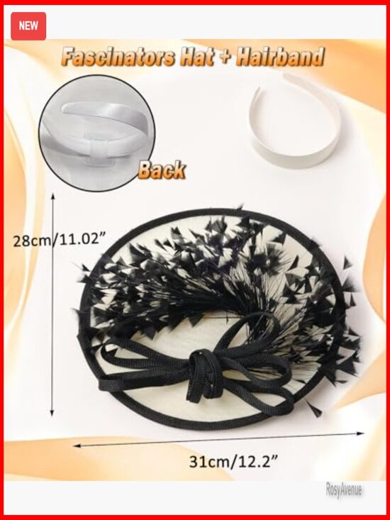Elegant Fascinator Hat with Flower Mesh Feathers for Weddings Derby Tea Party main image 5